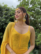 Molten Gold Chikankari & Mukaish Short Kurta